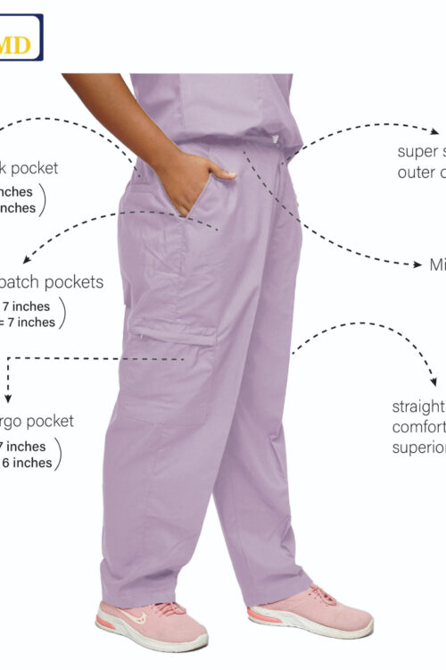 StitchMD Women’s Scrub Pant with 4 pockets (Lavender)