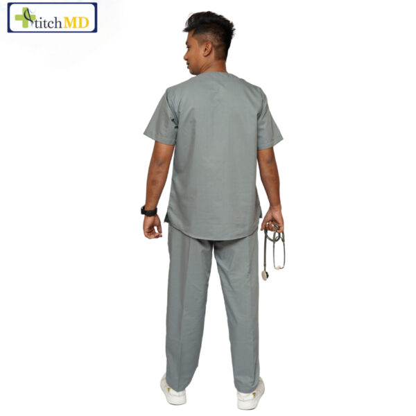 StitchMD Men’s V-neck Scrub Suit with 7 pockets| perfect for doctors, surgeons & medical workers - Image 2