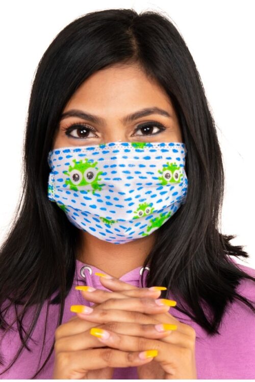 Adult 3 ply printed Surgical mask with Nose strips (Corona Collection)