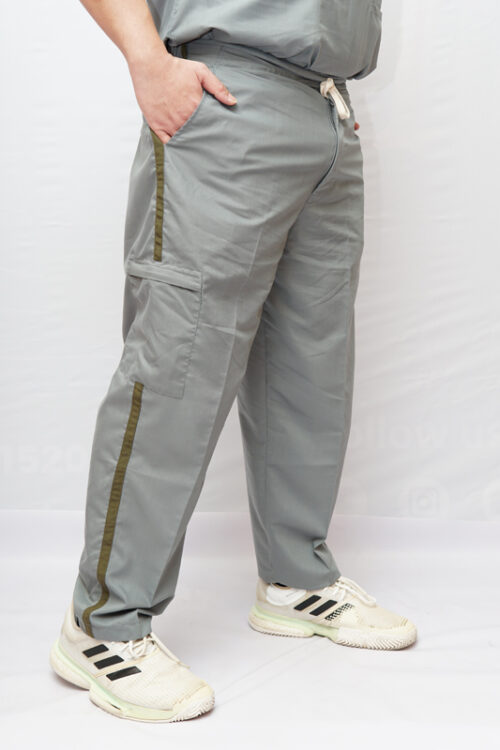 StitchMD  Men’s Designer Scrub pant with 4 pockets-Dark Grey