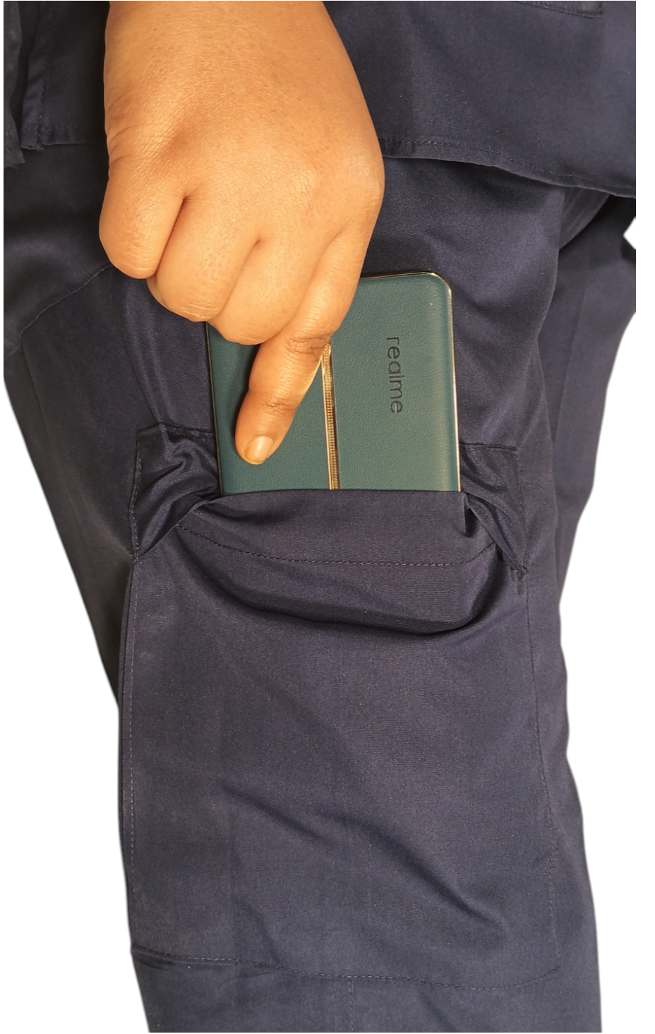 StitchMD Sigma Women's scrub suit with 7 pockets| V-Neck | Half sleeves | ideal for doctors & healthcare workers - Image 5