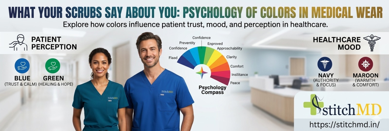Discover how scrub color psychology affects patient trust, mood, and perception in healthcare.