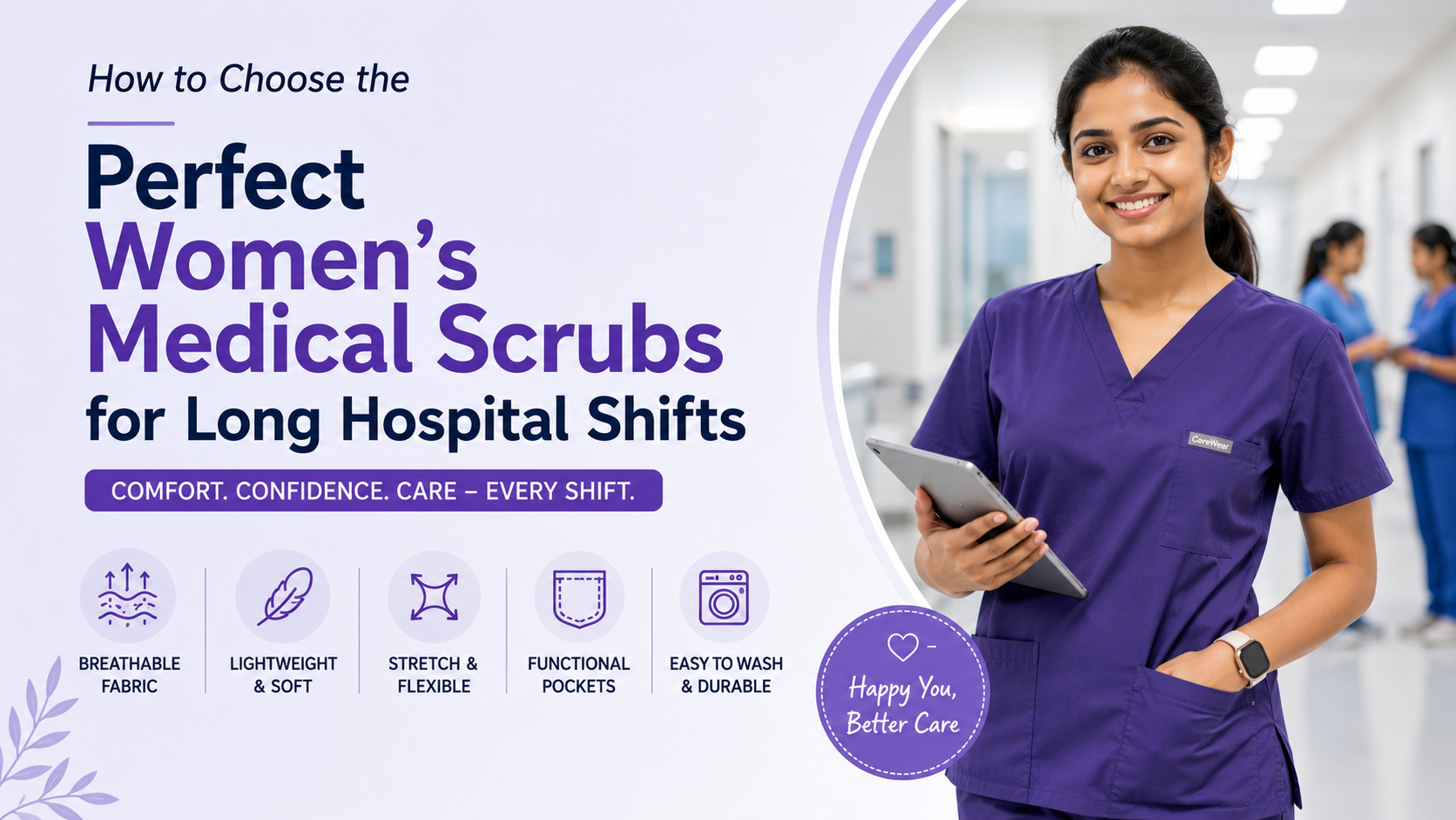 How to Choose the Perfect Women’s Medical Scrubs for Long Hospital Shifts
