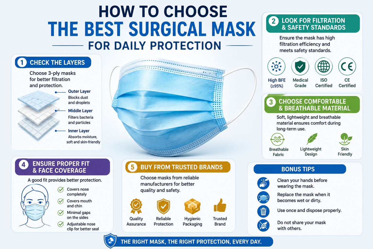 9 Smart Tips on How to Choose the Best Surgical Mask for Daily Protection