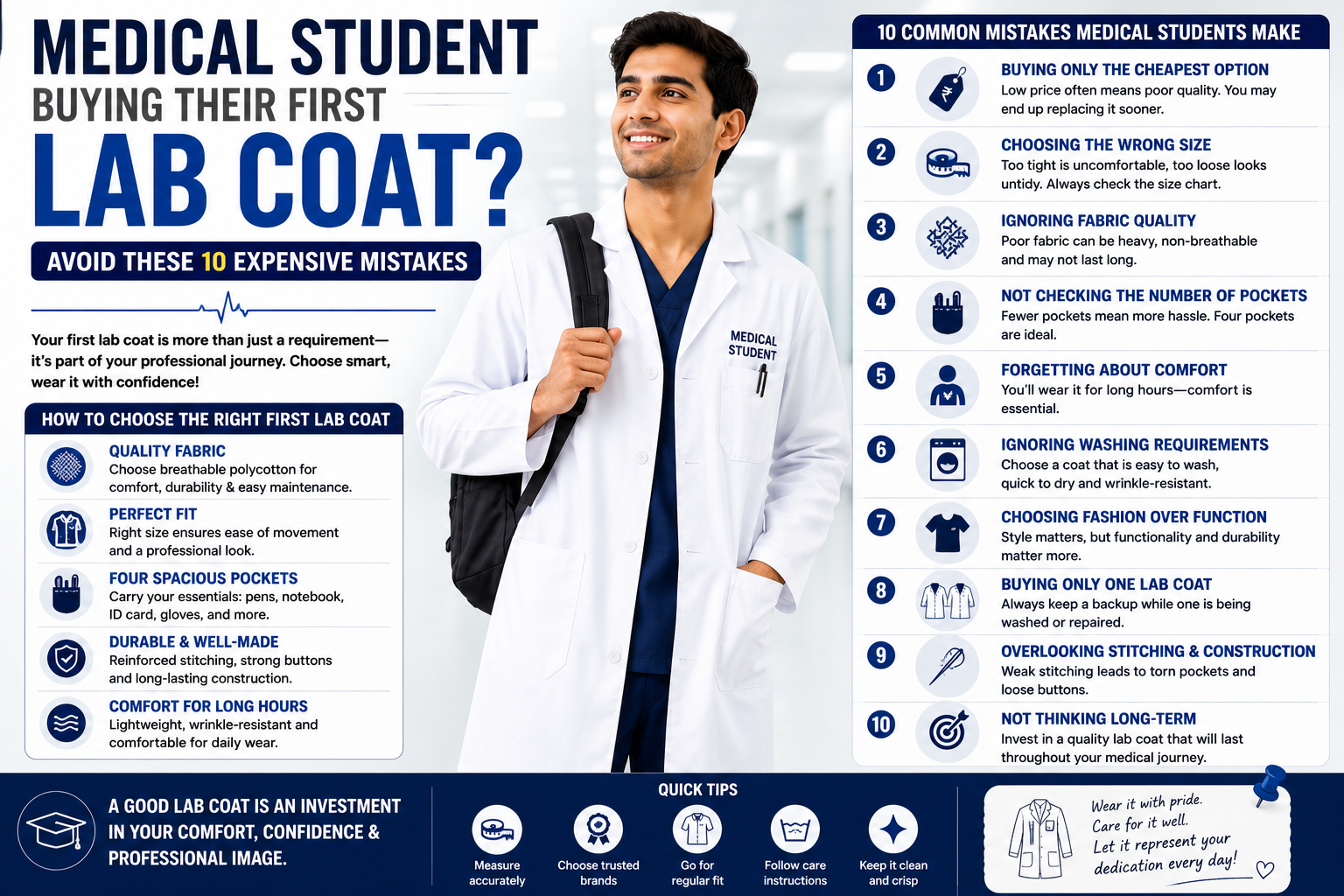 Medical Student Buying Their First Lab Coat? Avoid These 10 Expensive Mistakes